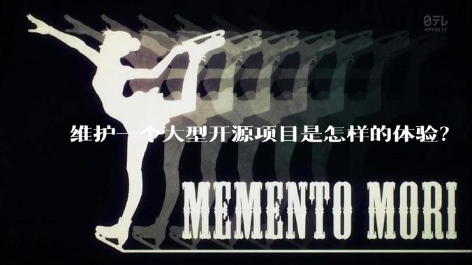 维护一个大型开源项目是怎样的体验？
