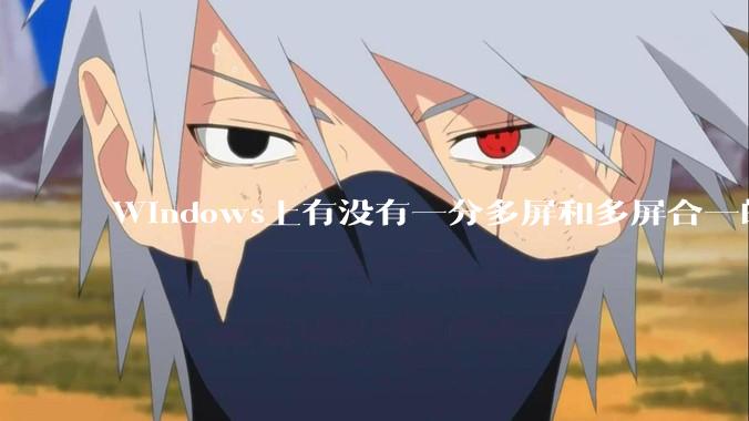 Windows上有没有一分多屏和多屏合一的软件？