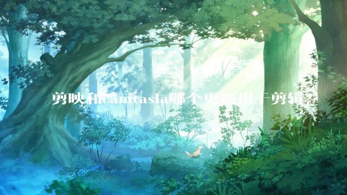 剪映和camtasia哪个更适用于剪辑？