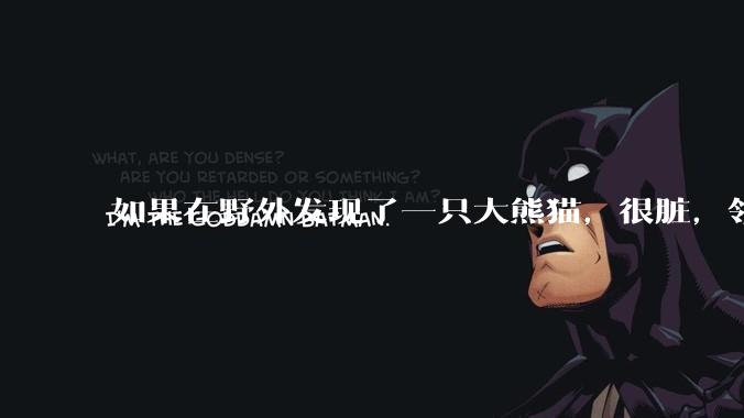 如果在野外发现了一只大熊猫，很脏，领回家给他洗个澡，再养几天，犯法吗？